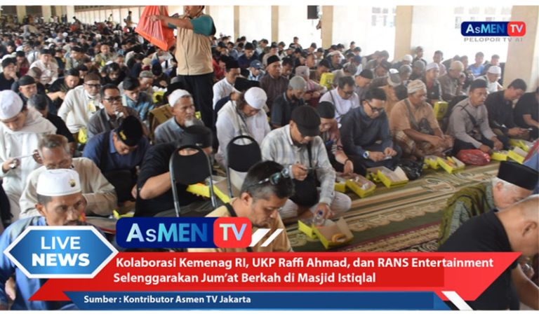 Lengkap: Kolaborasi UKP Muda Seni Raffi Ahmad dengan Kementerian Agama RI, Masjid Istiqlal dan RANS Entertainment Gelar Jumat Berkah di Masji Istiqlal